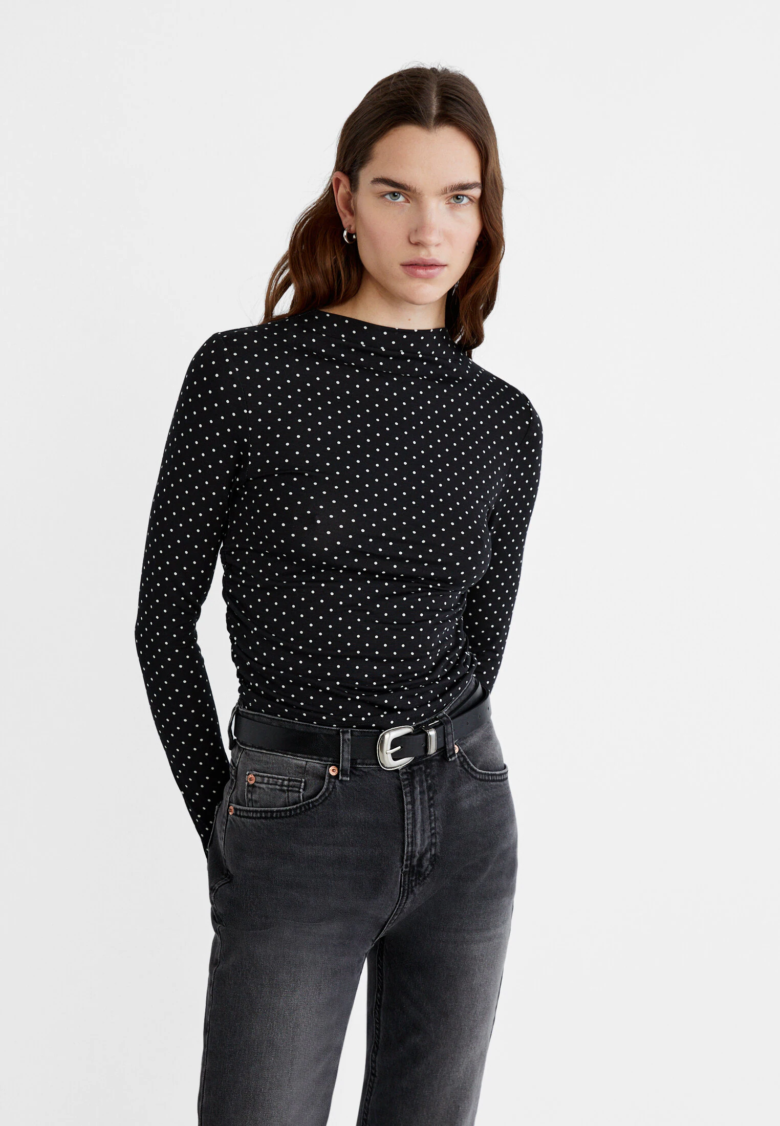 

Футболка из вискозы в сборе Stradivarius, белый