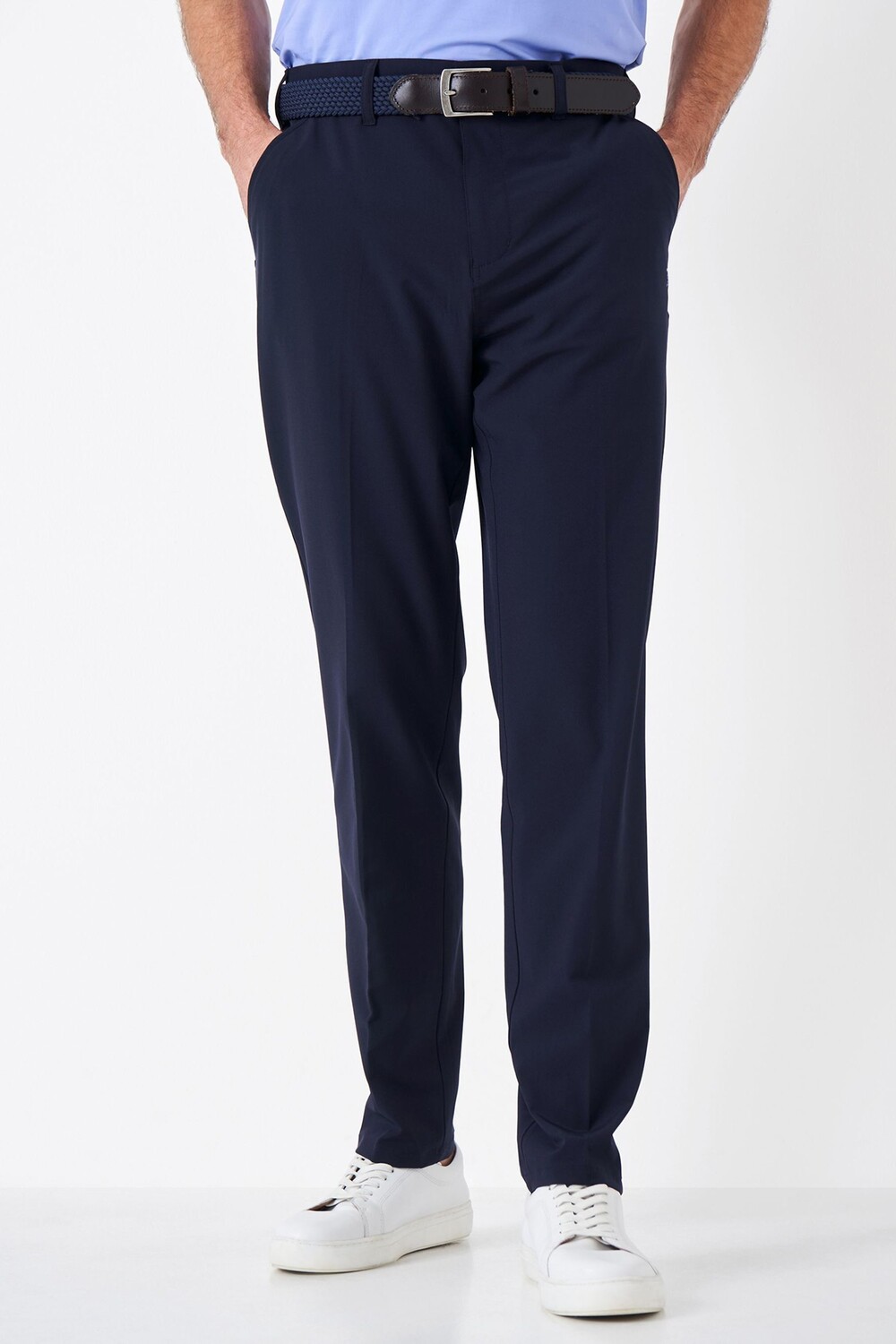 

Синие брюки-чиносы Crew Clothing Company, синий