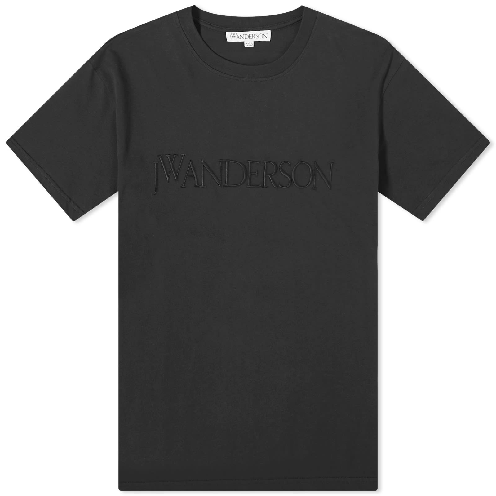 Футболка Jw Anderson Logo Embroidery, черный