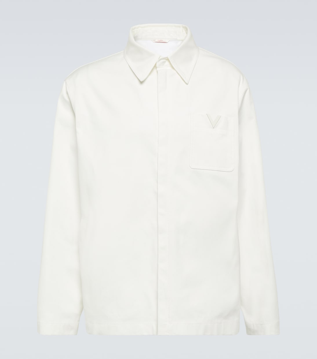 Куртка из хлопковой парусины Valentino, белый