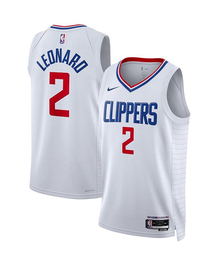 

Мужская футболка Swingman Kawhi Leonard White LA Clippers 2022/23 — Association Edition Nike, белый