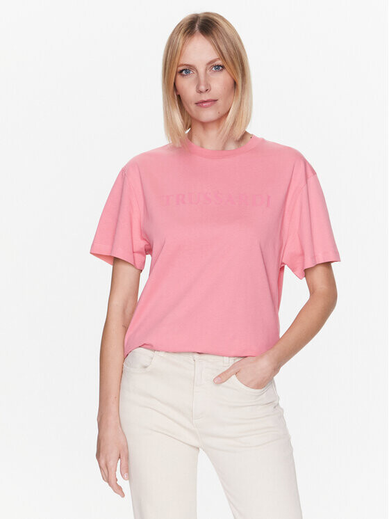 

Футболка стандартного кроя Trussardi, розовый