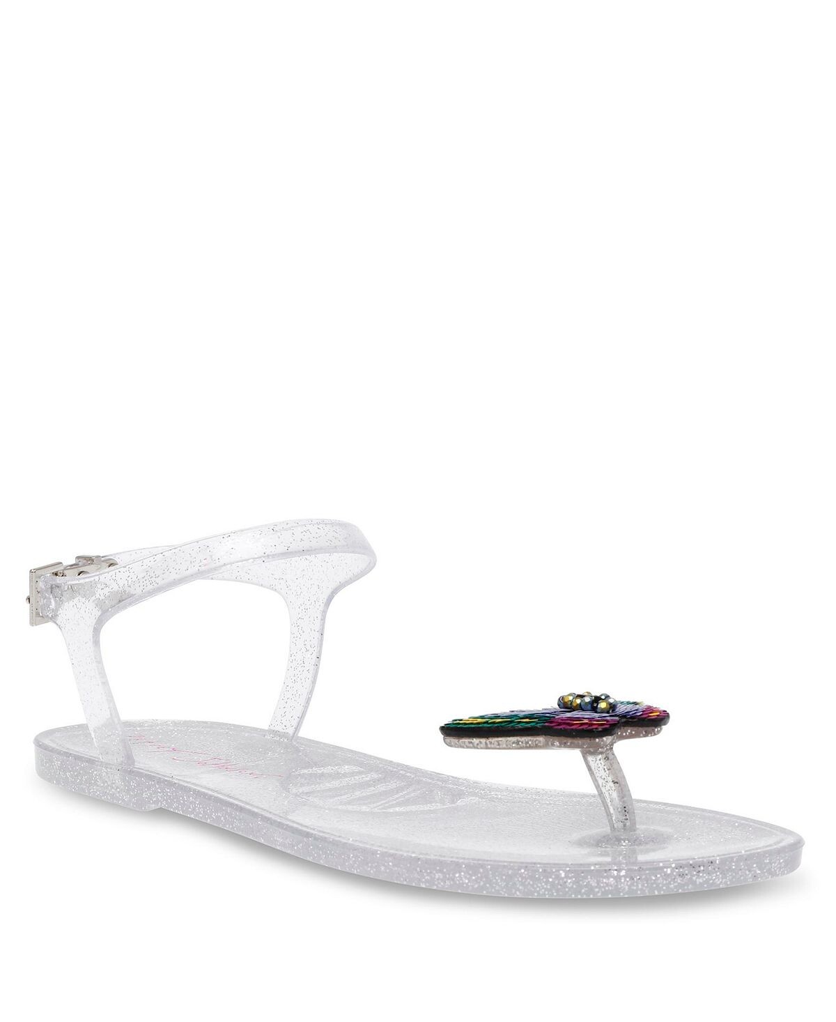 

Женские прозрачные сандалии Tabby Butterfly на плоской подошве Betsey Johnson