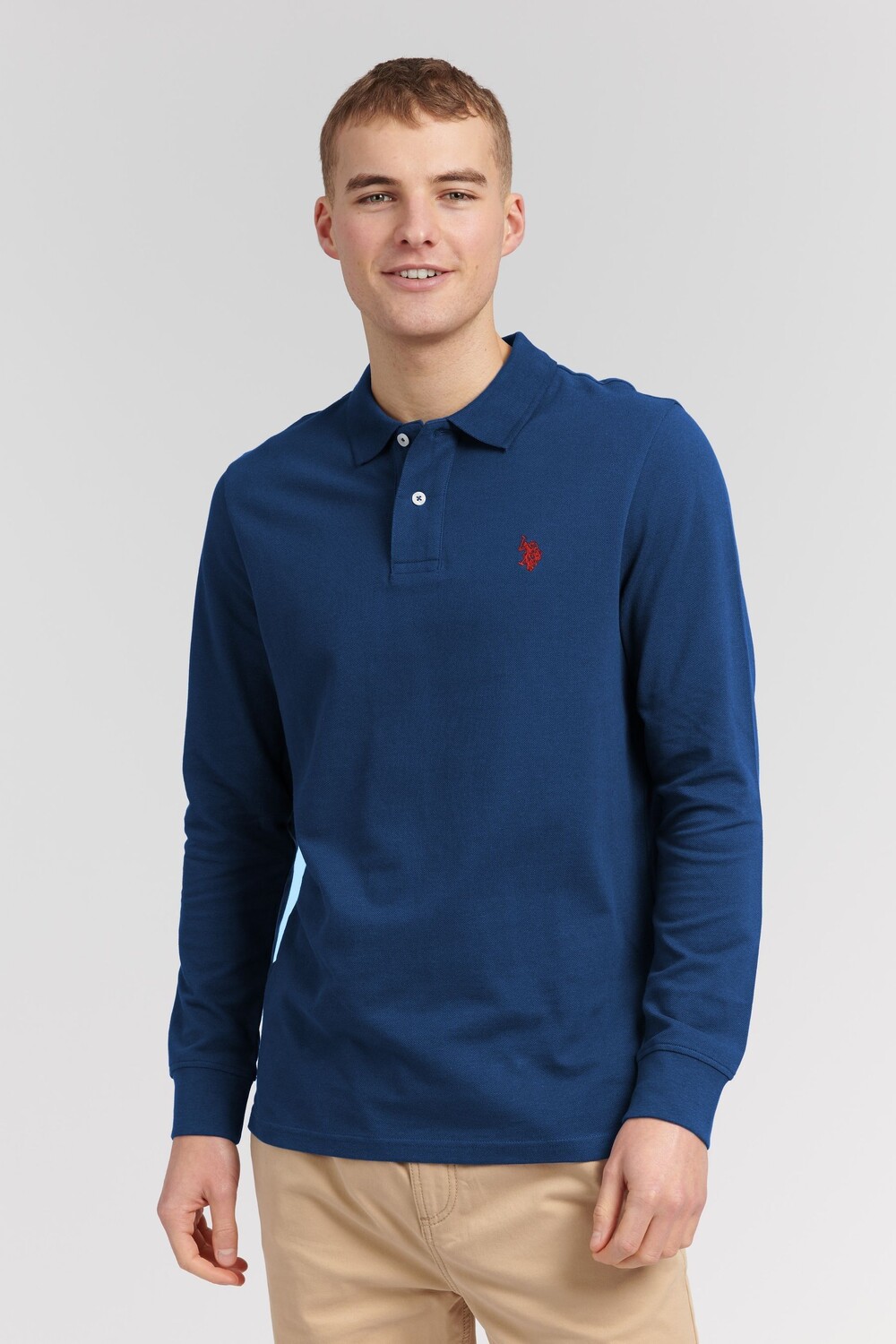 

Insignia мужская синяя рубашка-поло из пике U.S. Polo Assn, синий