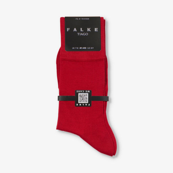 Носки Tiago с тонким узором, высотой до щиколотки, из эластичной смеси органического хлопка Falke, красный