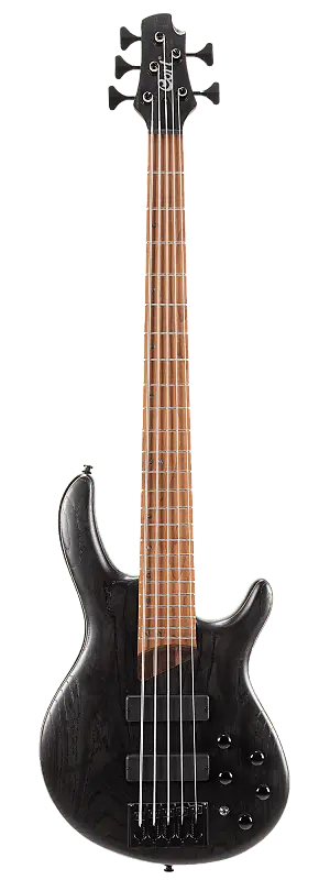 

Басс гитара Cort B5ELEMENTOPTB Artisan Series Mahogany Body Ash Top 5pcs Walnut&Panga Panga 5-String Bass Guitar