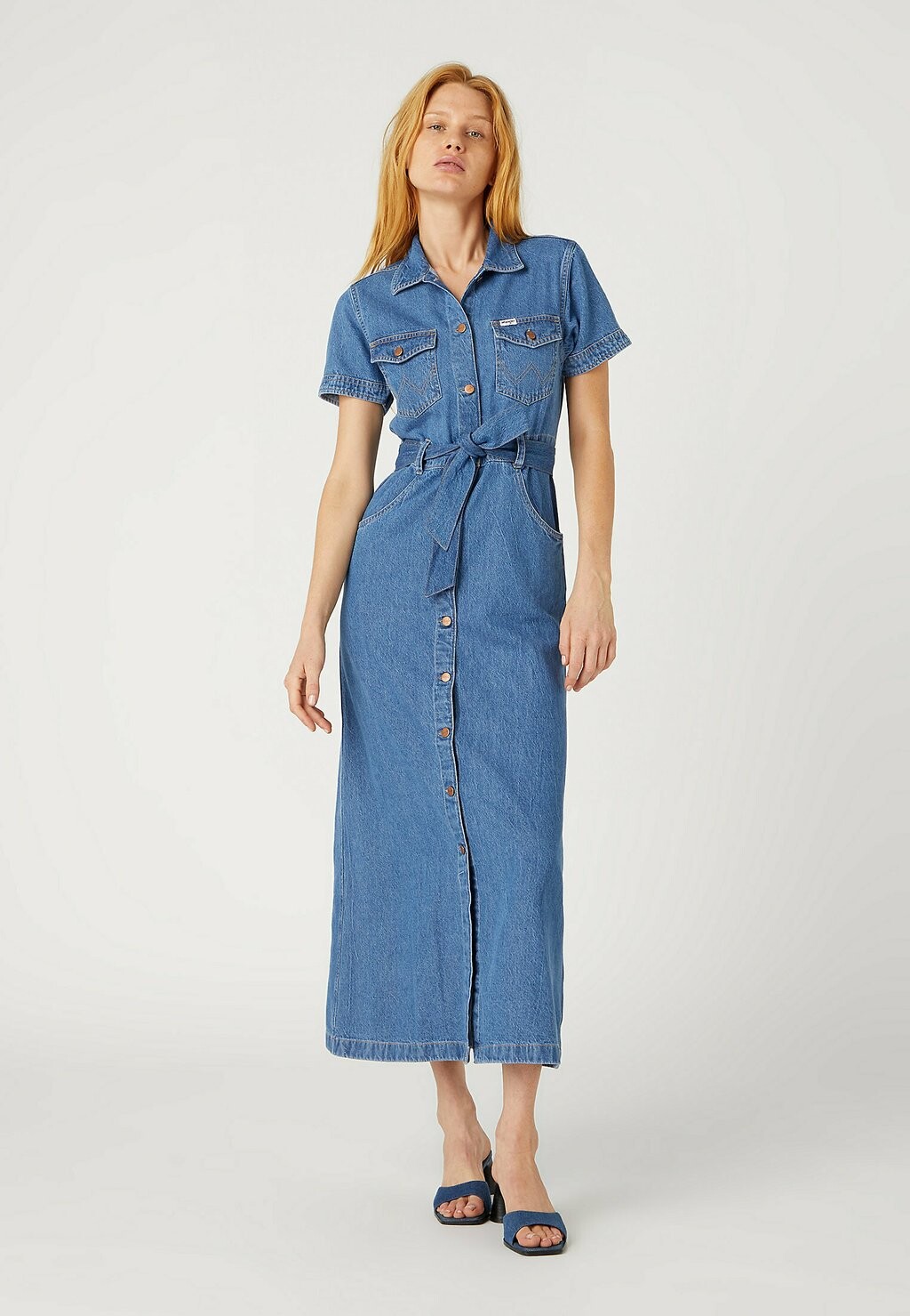 

Джинсовое платье Wrangler, синий деним