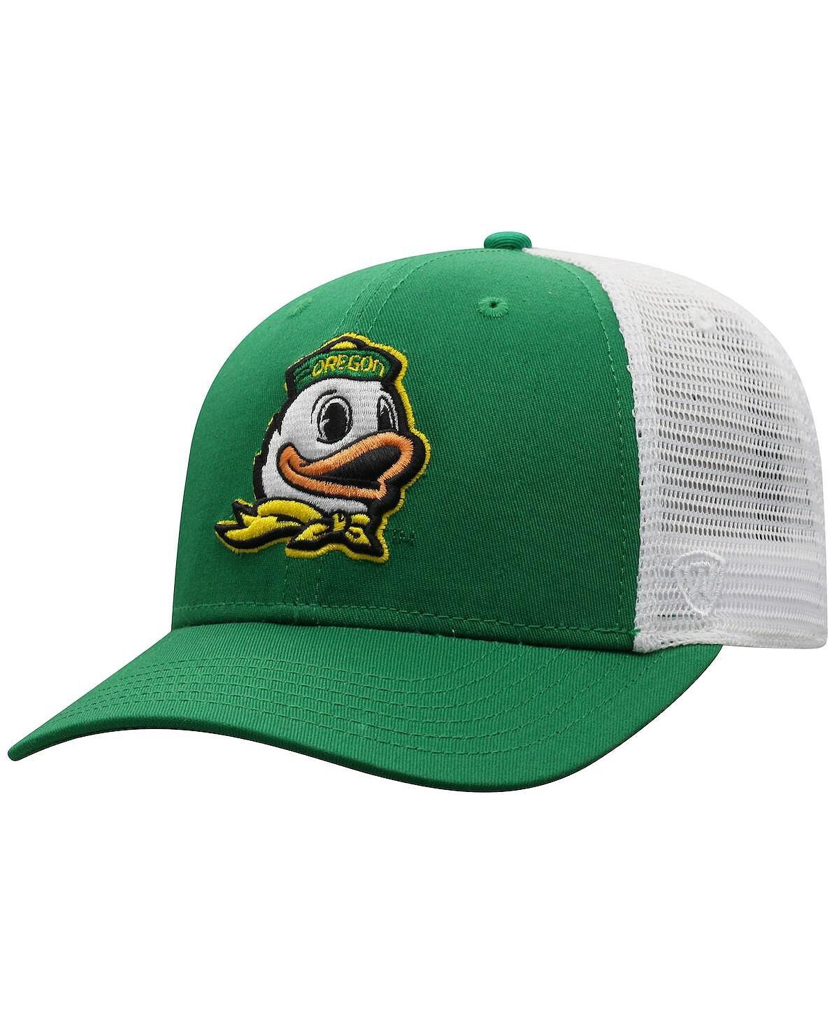 

Мужская зелено-белая кепка Oregon Ducks Trucker Snapback Top of the World
