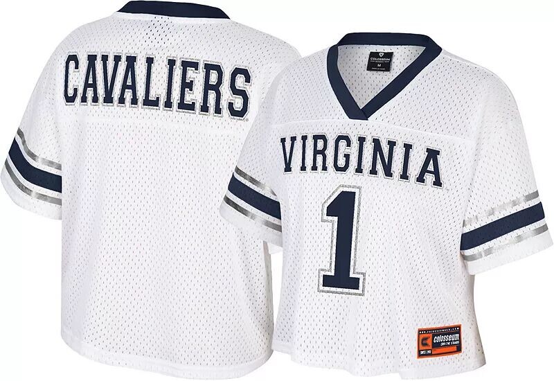 

Colosseum Женская белая укороченная майка Virginia Cavaliers