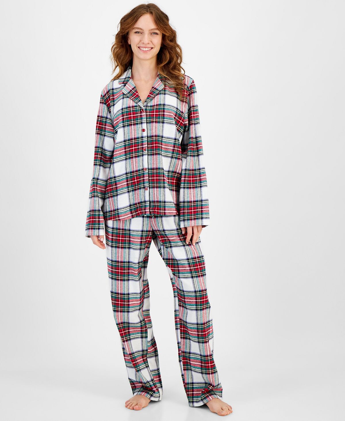 

Женский хлопковый пижамный комплект Stewart в клетку Family Pajamas