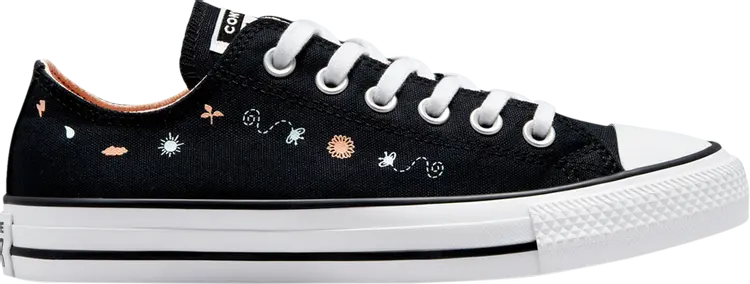 

Кроссовки Chuck Taylor All Star Low 'Floral Embroidery', черный