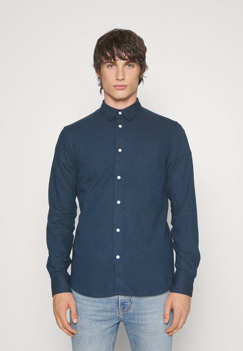 

Рубашка ONSBEN LIFE SLIM SOLID Only & Sons, темно-синий