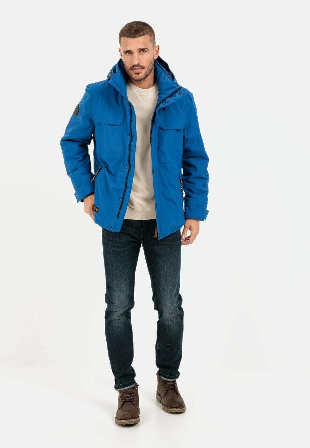 

Зимняя куртка TEXXXACTIVE FUNKTIONS MIT ABNEHMBARER camel active, синий
