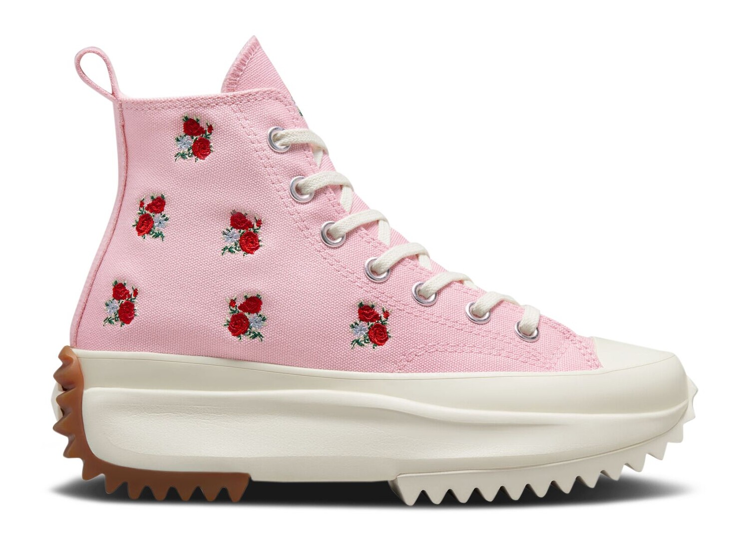

Кроссовки Converse Run Star Hike Platform High 'Embroidered Floral - Sunrise Pink', розовый