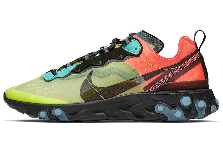 

Унисекс Nike React Elements Кроссовки Volt/Aurora Green/Racer Pink-Black
