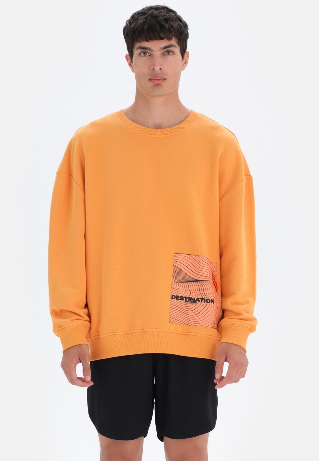 цена Толстовка LONG SLEEVE CREW NECK DAGI, цвет orange