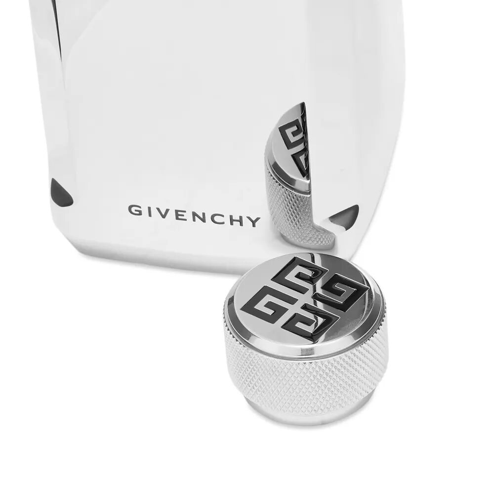 Givenchy Бутылка для воды с ремешком, серебряный