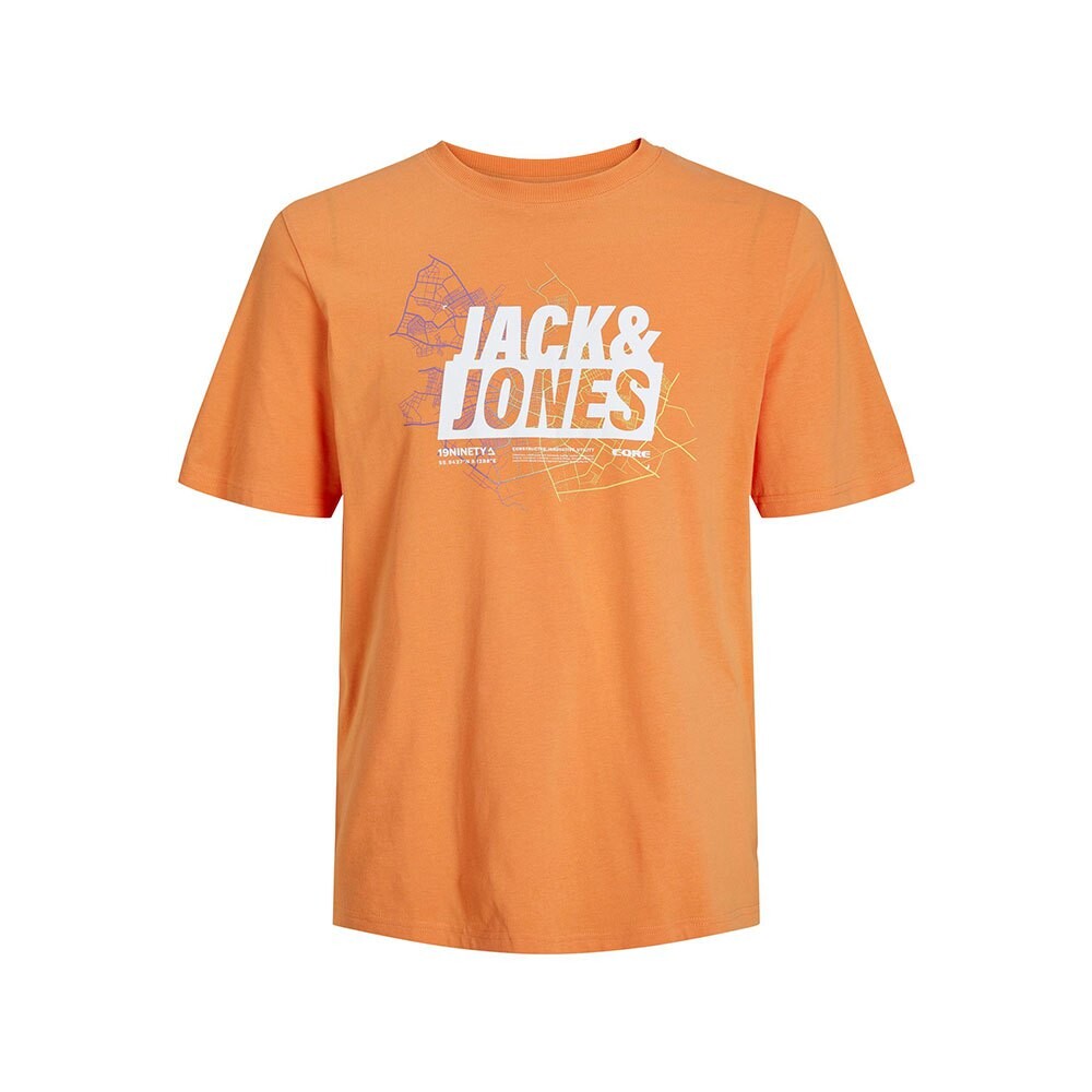 

Футболка с коротким рукавом Jack & Jones Map Logo, оранжевый