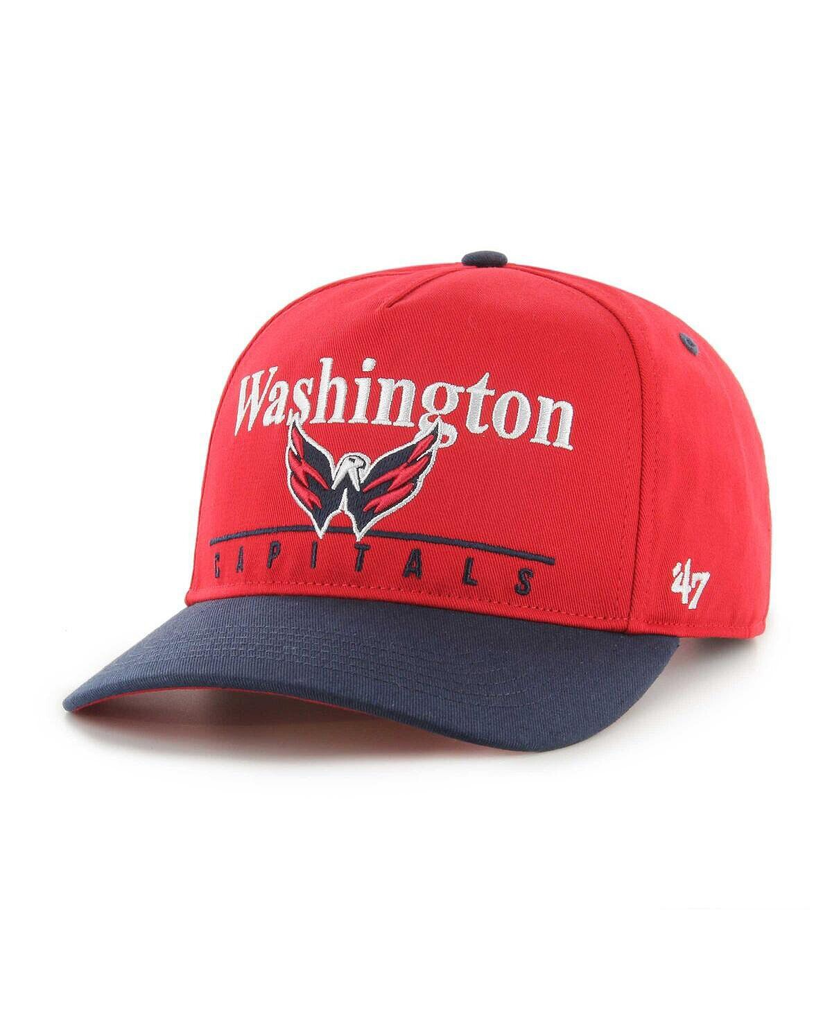 

Мужская красная, темно-синяя регулируемая бейсболка Washington Capitals Super Hitch Snapback '47 Brand