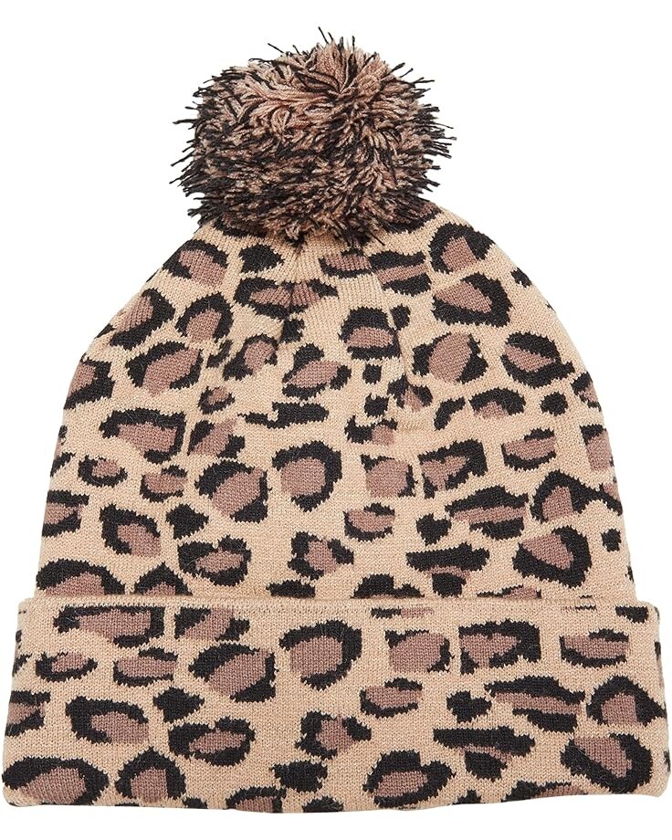 

Шапка Badgley Mischka Leopard Beanie, леопардовый