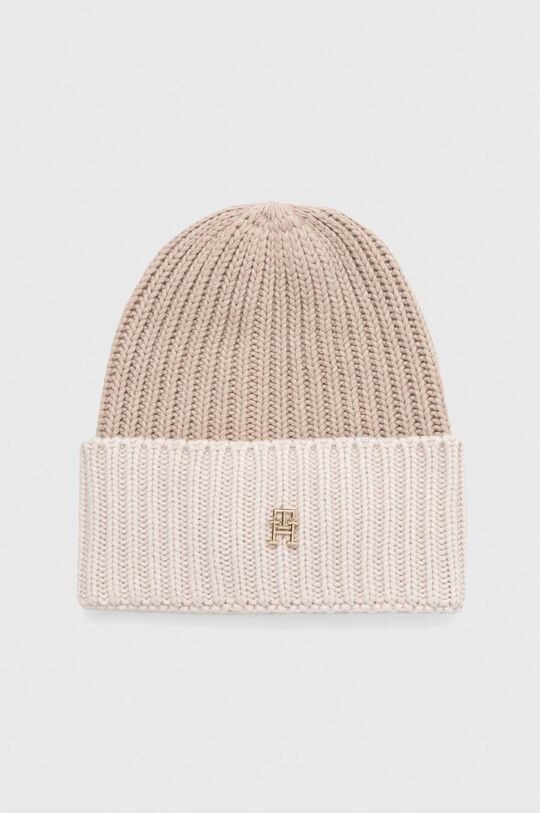 

Шапка из смесовой шерсти Tommy Hilfiger, бежевый