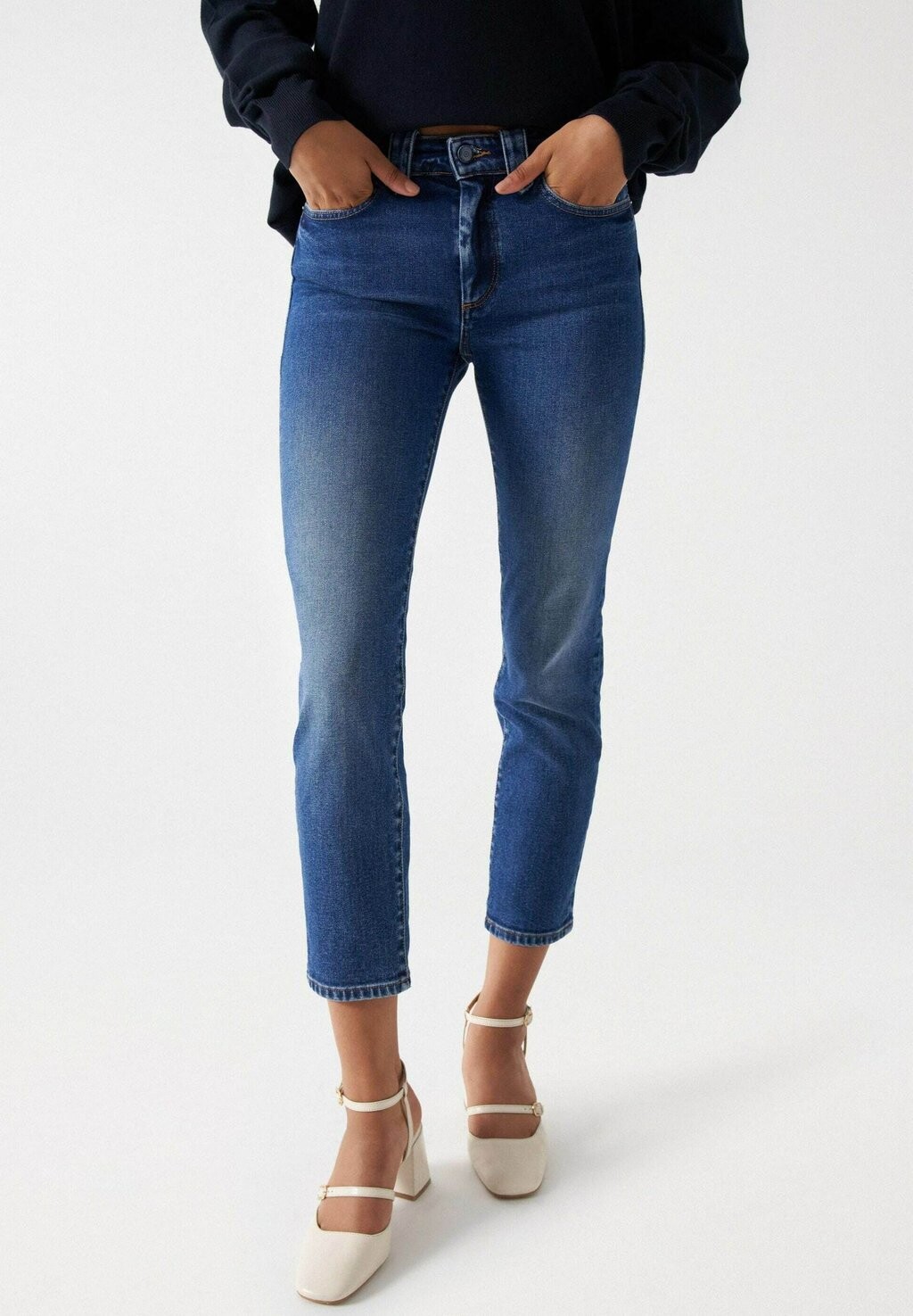 

Джинсы узкого кроя Destiny Push Up Cropped Salsa Jeans