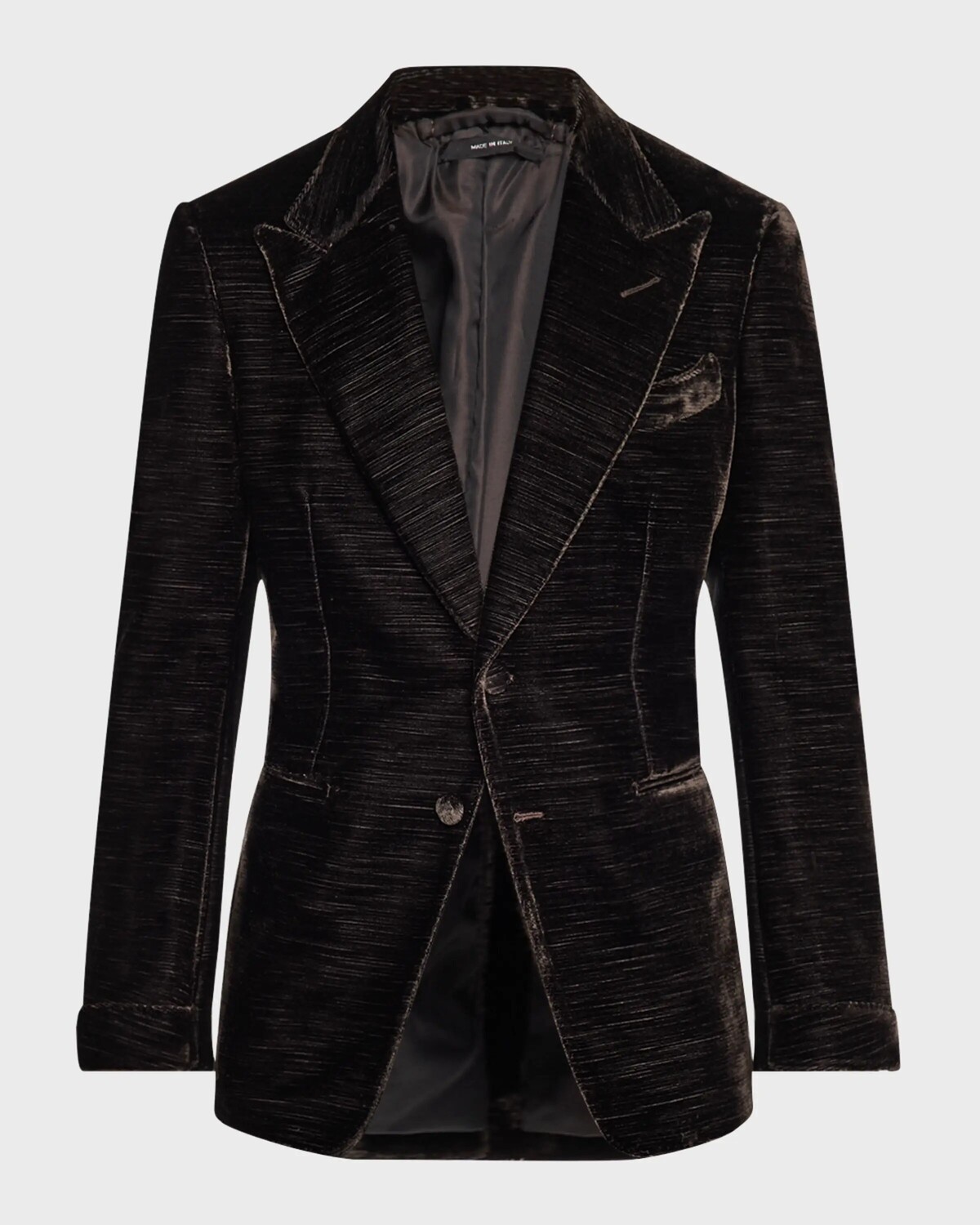 

Мужская бархатная коктейльная куртка Shelton Faille Tom Ford, цвет Ebony