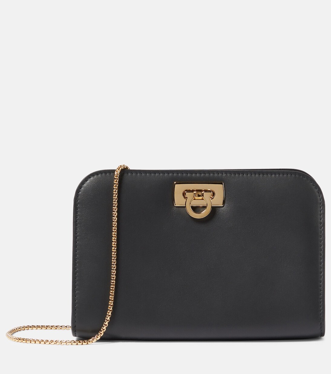 

Мини-кожаный клатч diana Ferragamo, черный
