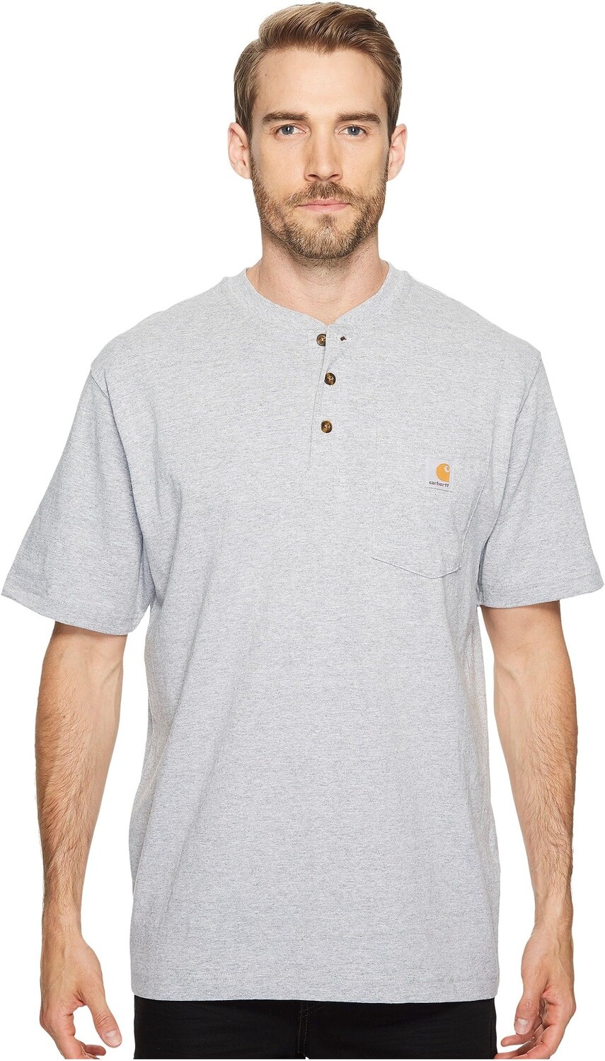

Спецодежда Карманная (S/S Henley) Carhartt, цвет Heather Gray