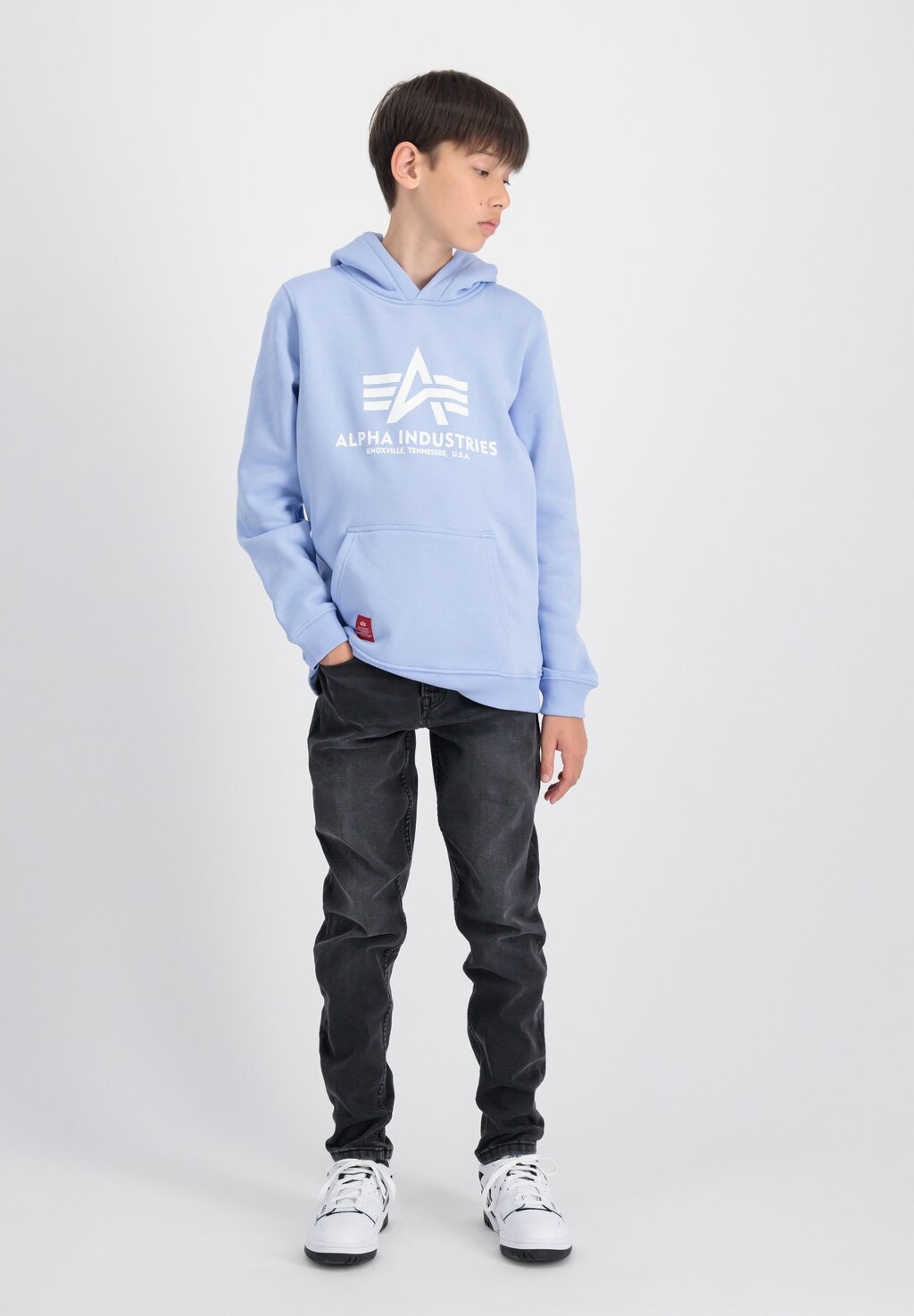 

Толстовка Alpha Industries, светло-голубой, Синий