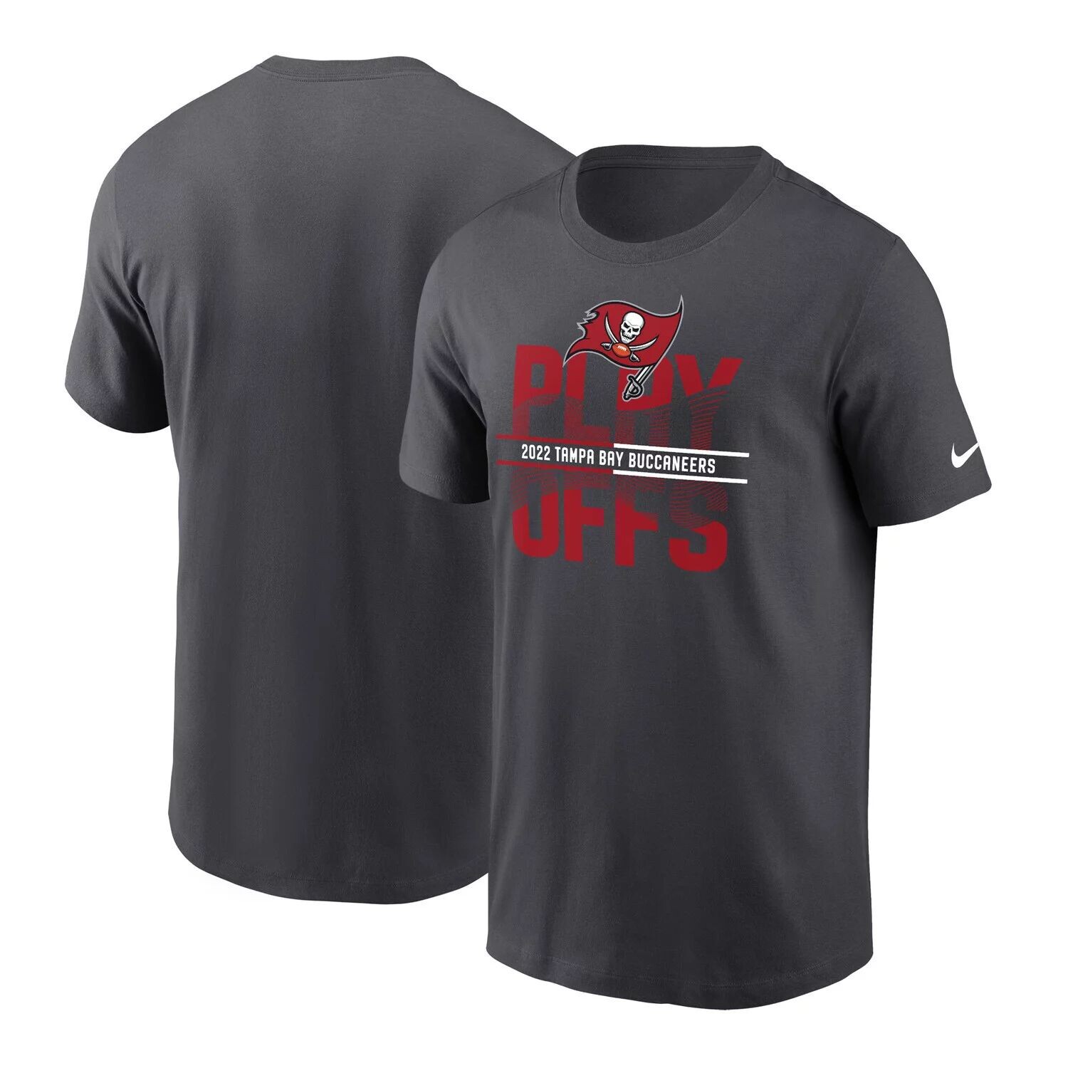 

Мужская футболка Nike Anthracite Tampa Bay Buccaneers 2022 NFL Playoffs Iconic