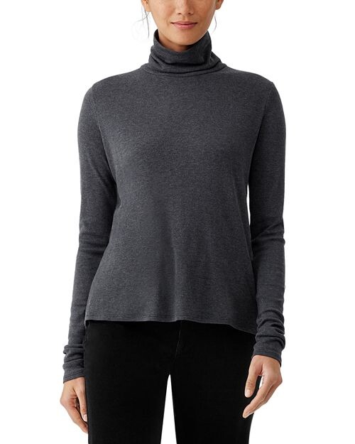 

Водолазка со складками Eileen Fisher, цвет Gray