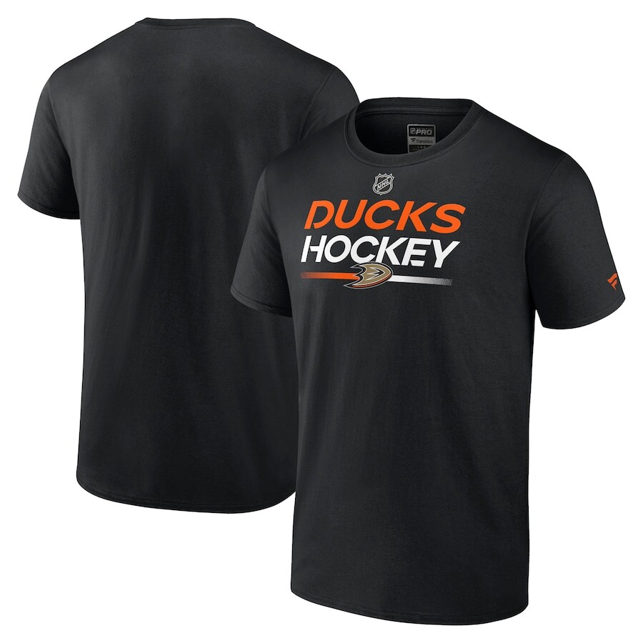 

Футболка с коротким рукавом Fanatics Branded Anaheim Ducks, черный