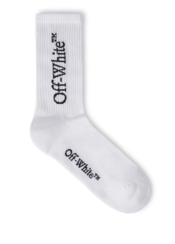 

Белые мужские носки с логотипом Off-White