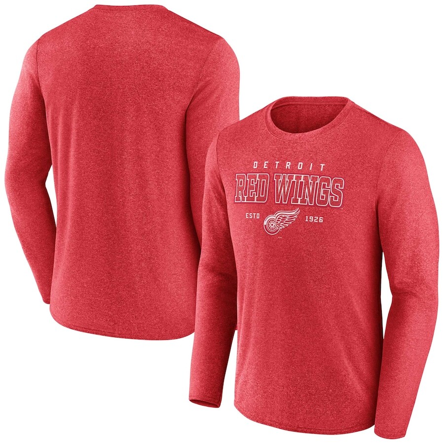 

Футболка с длинным рукавом Fanatics Branded Detroit Red Wings, красный
