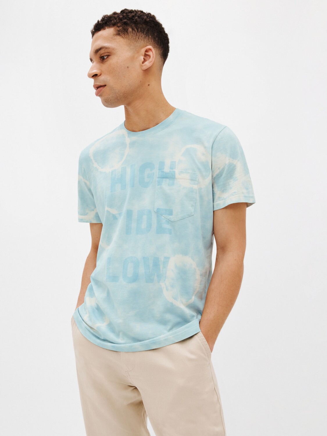 

Футболка Outerknown Tide Shift Tie Dye, синяя