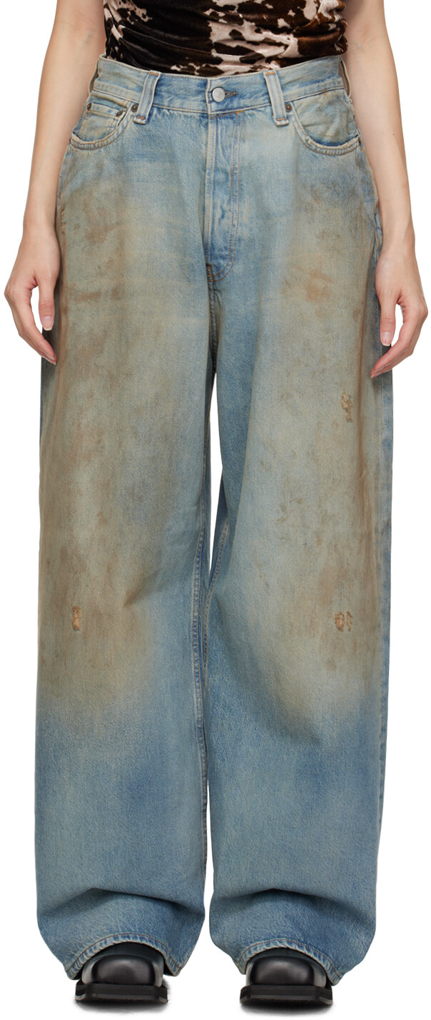 

Синие джинсы Super Baggy Fit Голубой, средний Acne Studios