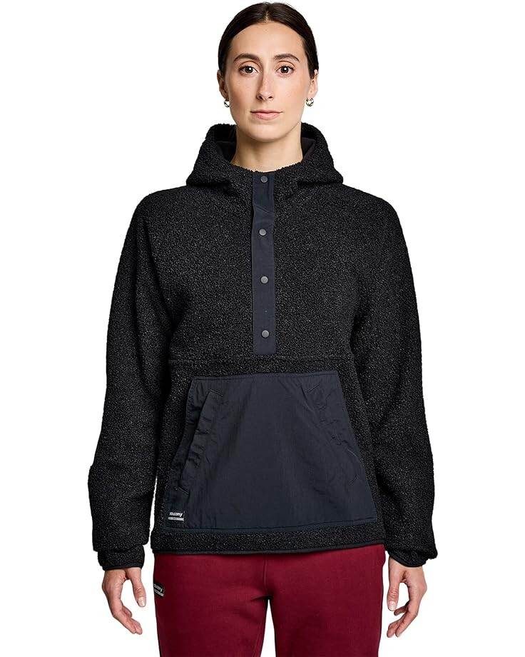 

Толстовка Saucony Recovery Sherpa Pullover, черный