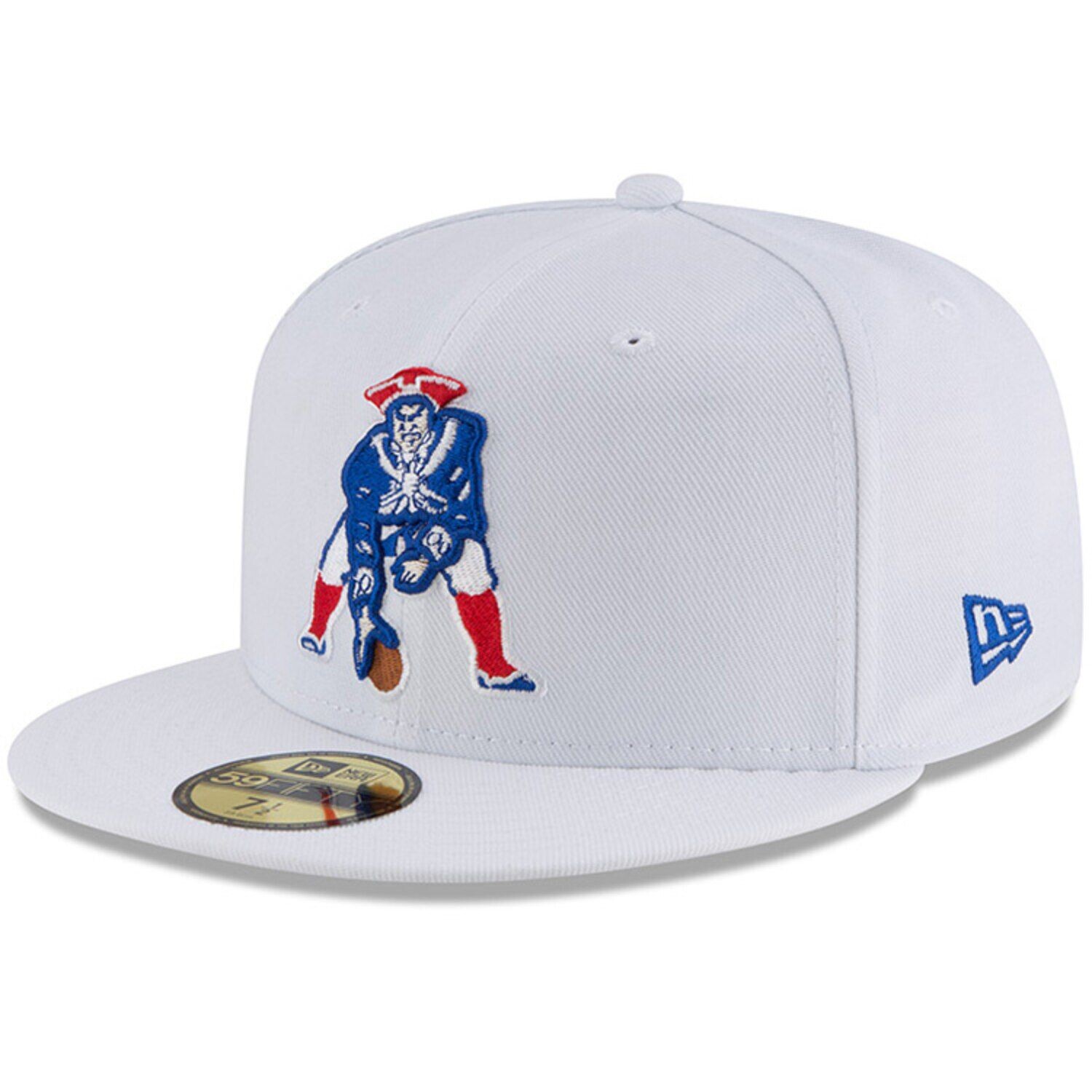 

Мужская облегающая шляпа New Era White New England Patriots Throwback Logo Omaha 59FIFTY