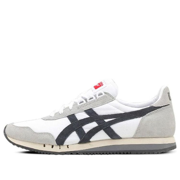 Кроссовки Onitsuka Tiger Dualio Low Top Non-Slip Lightweight Athleisure Casual Sports Shoes Unisex Black White Splicing, белый