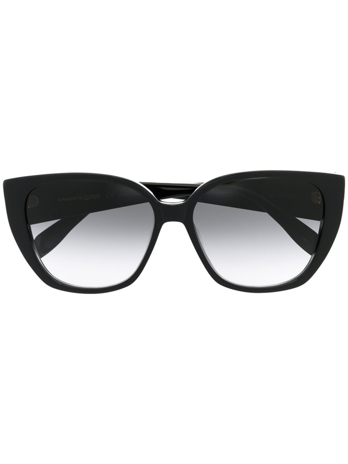 

Alexander McQueen Eyewear солнцезащитные очки Seal в оправе 'кошачий глаз', черный