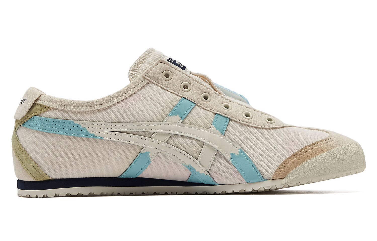 

Кроссовки Onitsuka Tiger MEXICO 66 Lifestyle Shoes Unisex Low-top Blue, бежевый/синий