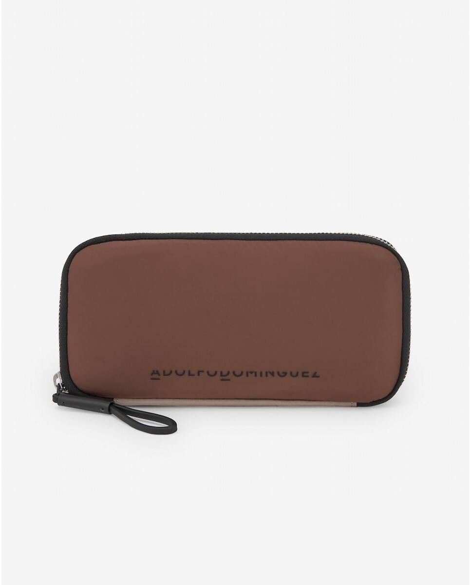 

Женский прямоугольный кошелек Adolfo Dominguez, коричневый, из 100% переработанных материалов Adolfo Dominguez, коричневый