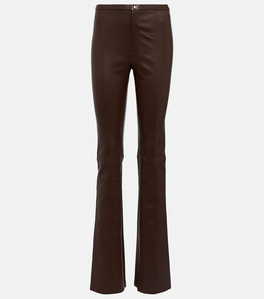 цена Кожаные брюки Kam с завышенной талией STOULS, коричневый