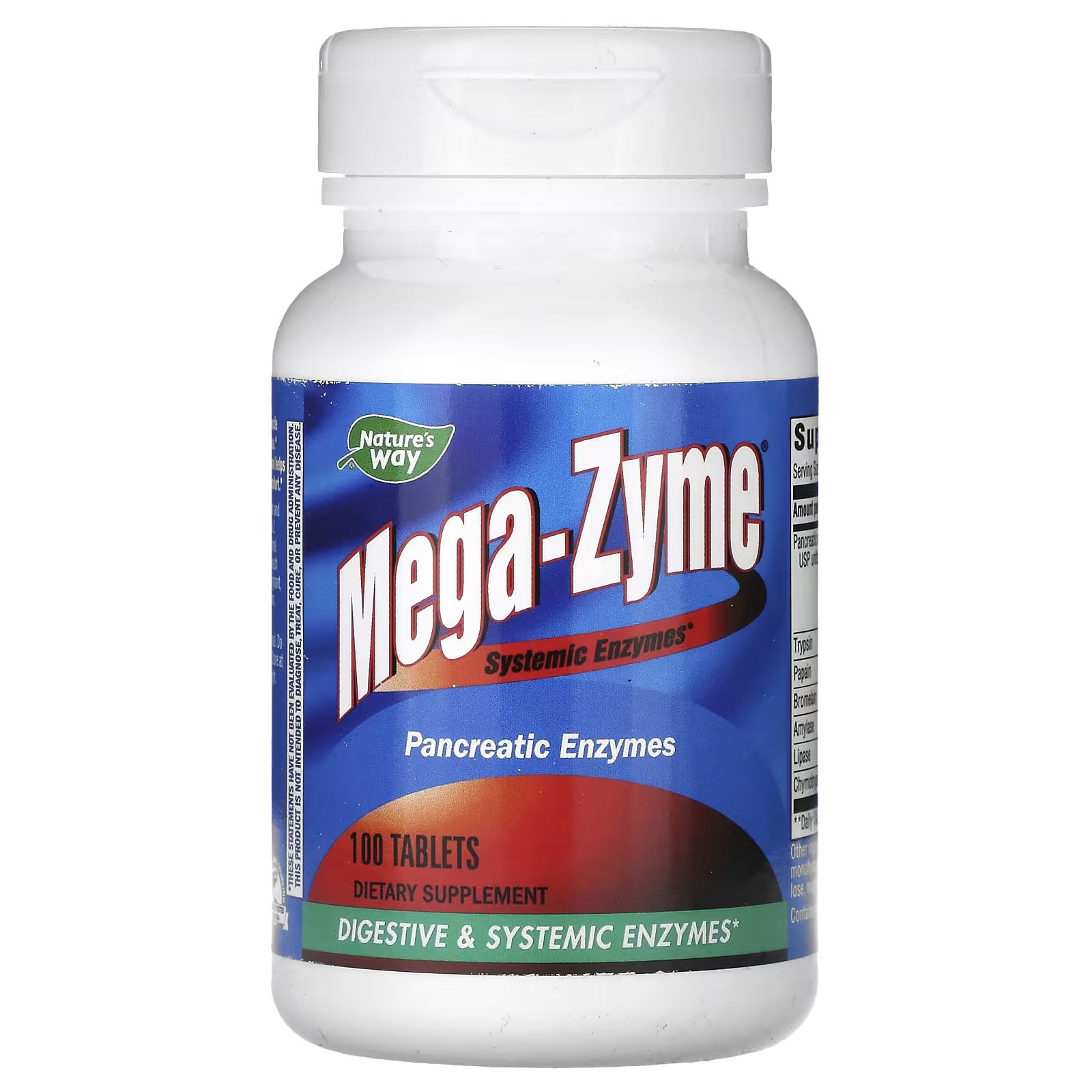 Nature's Way Системные ферменты Mega-Zyme, 100 таблеток
