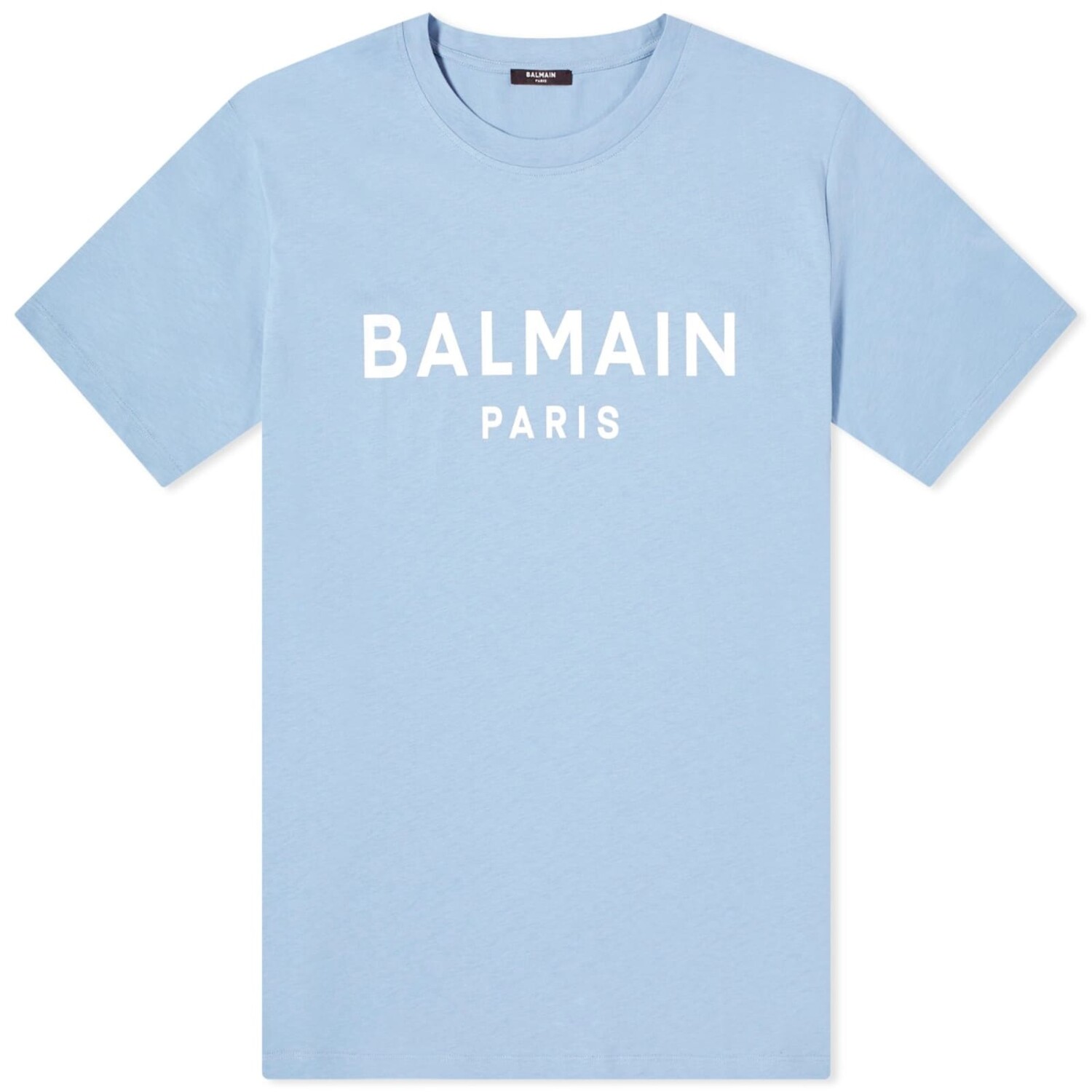 

Футболка Balmain Paris Logo, цвет Pale Blue & White