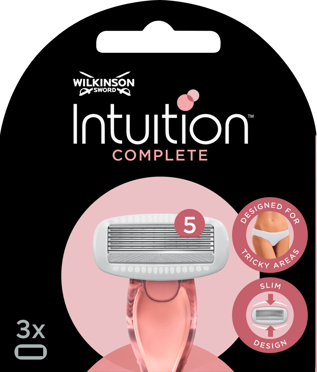 Лезвия для бритвы Intuition Complete 3 шт. WILKINSON SWORD вегетарианский