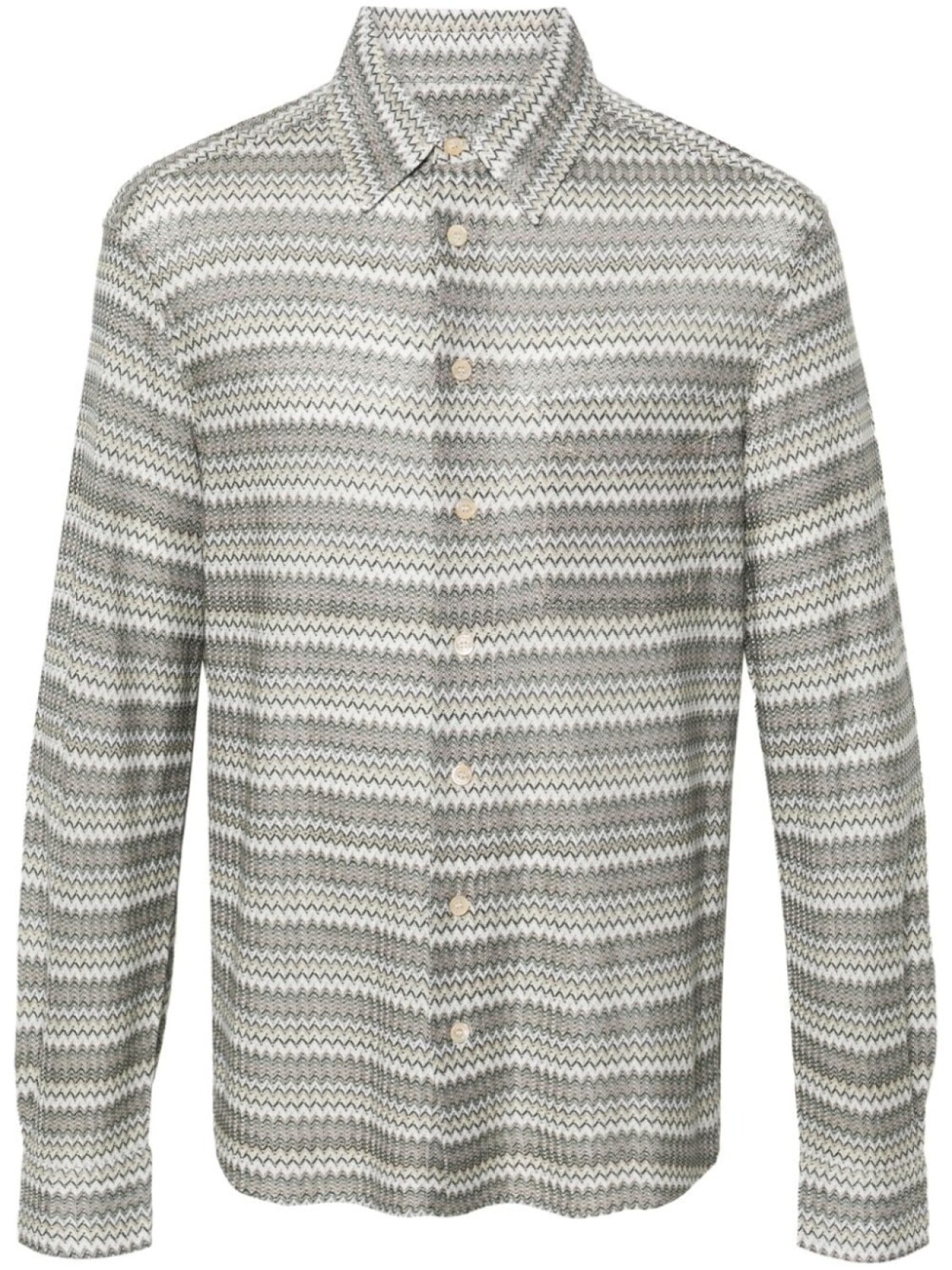 

Missoni рубашка с узором шеврон, серый