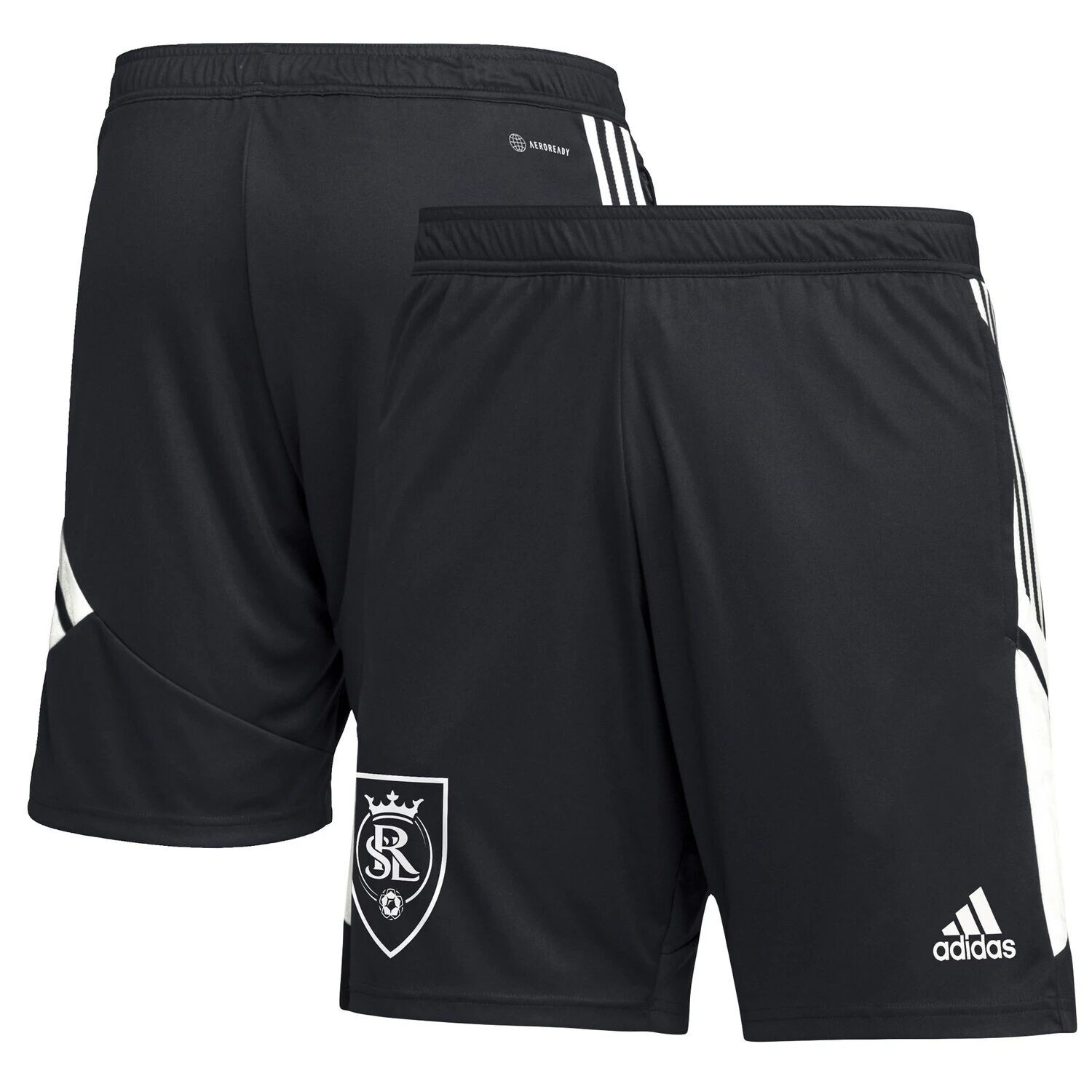 

Мужские черные футбольные тренировочные шорты Real Salt Lake AEROREADY adidas
