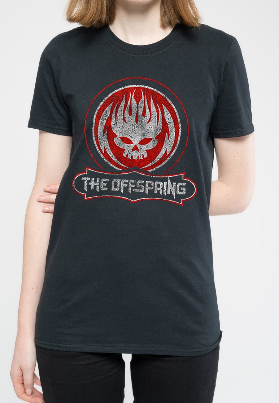 

Футболка с принтом THE OFFSPRING DISTRESSED SKULL Paradiso Clothing, черный